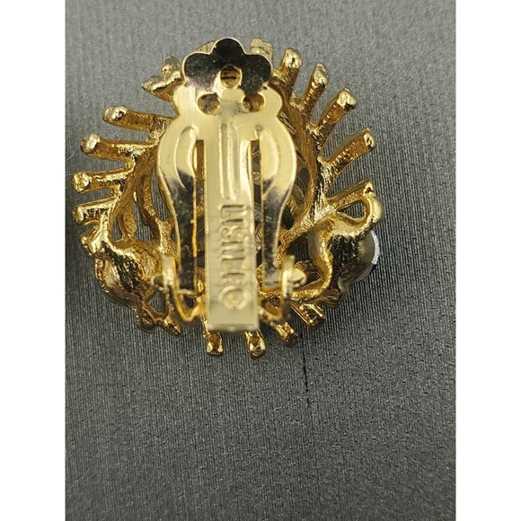 Lisner Leaf Fern Brooch and Earrings Set - Vintage Demi Parure - Signed Lisner - Picture 10 of 10